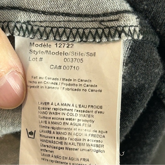 Joseph Ribkoff Black and Gray Waterfall 2 Piece Tank Top Cardigan Set Size 12 - Picture 8 of 13